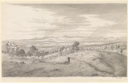 View from the Bald Hills between Ballarat and Creswick Creek, to