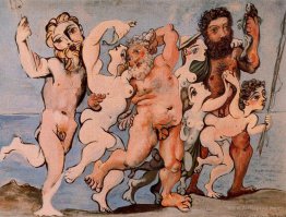 Silenus dancing in company