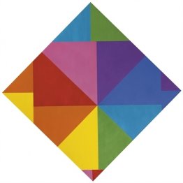 Eight colors in a horizontal-diagonal square