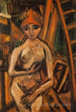 Nude with Red Turban