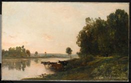 Sunrise, banks of the Oise