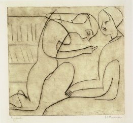 Lovers in the Bibliothek