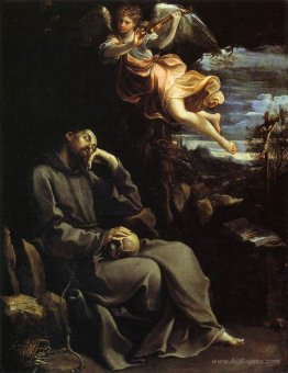 St Francis Consoled by Angelic Music