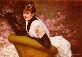 Portrait Of A Lady with a Fan