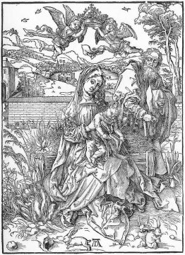 Holy Family with three Hares 