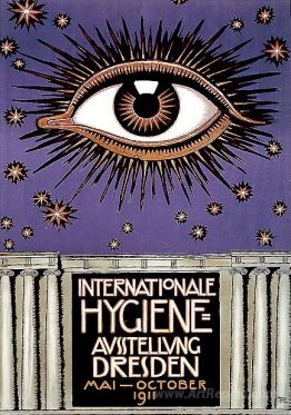 Poster for the International Hygiene Exhibition 1911 in Dresden