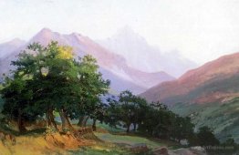 Oaks in the mountains of Carrara