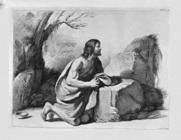 St. John the Baptist in prayer, by Guercino