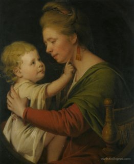 Portrait of Jane Darwin and her son William Brown Darwin