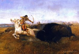 Indians Hunting Buffalo