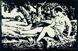 Bather Seated on the Shore