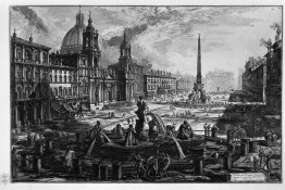 View of the Piazza Navona on the ruins of the Circus Agonale