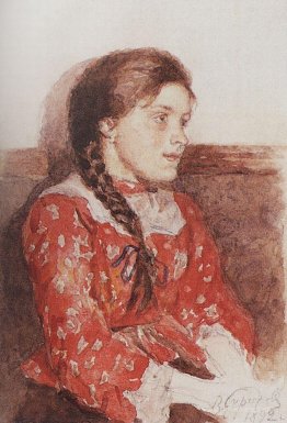 Girl with a red jacket