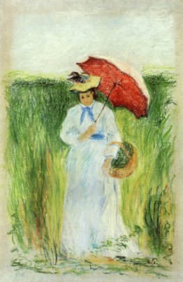 Young Woman with an Umbrella