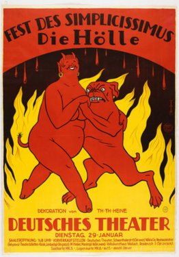 Poster for the Simplicissimus Festival Hell (Hölle)