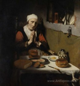 An Old Woman Praying