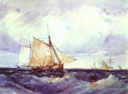 A Cutter and other Ships in a Strong Breeze