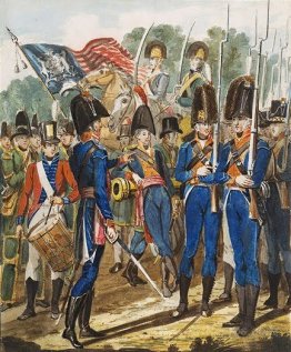 Members of the City Troup and other Philadelphia Soldiery