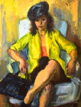 Seated Woman with Yellow Jacket