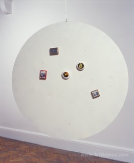 Untitled (Moveable Magnetic Photographic Points on Metallic Disc