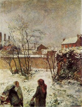 The garden in winter, rue Carcel