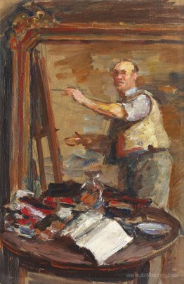 Self-Portrait at Easel