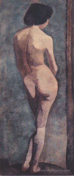 Standing female nude