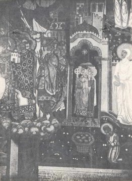 Kneeling warriors (Study of murals for the chapel in Pskov)