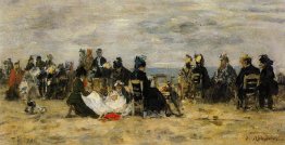 Beach Scene at Trouville