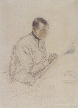 Portrait of D.S. Stelletsky at work