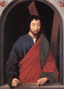 St. Andrew (left wing of a diptych, reverse)