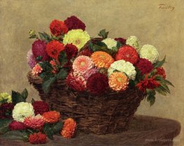 Basket of Dahlias