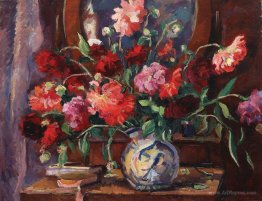 Still Life with Peonies and Books