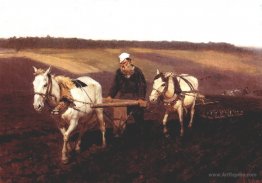 Portrait of Leo Tolstoy as a Ploughman on a Field