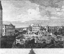 Dresden, the Ruins of the Pirnaische Vorstadt