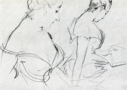 Two studies for Madame X