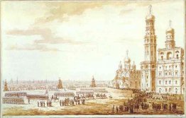 View of Sobornaya Square in the Moscow Kremlin