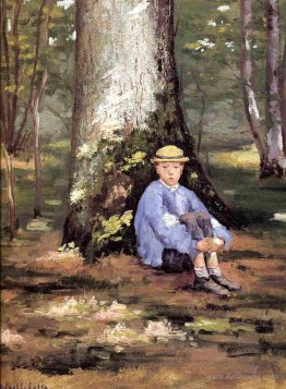 Yerres, Camille Daurelle under an Oak Tree