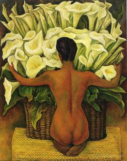 Nude with Calla Lilies