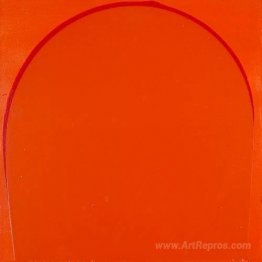 Poured Painting: Orange, Red, Orange