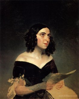 Portrait of Singer A. Ya. Petrova