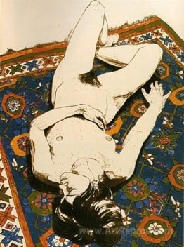 Figure Lying on Rug