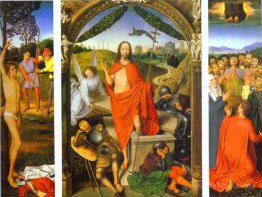 Triptych of the Resurrection: The Resurrection (centre) The Mart