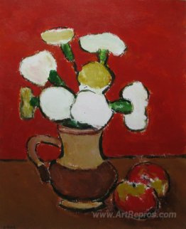 White Flowers and Apples