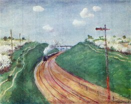 Spring Landscape with train