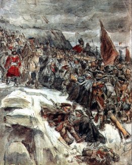 Russian Troops under Suvorov Crossing the Alps (study)