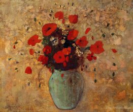 Vase of poppies