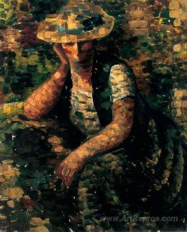 Woman in a Straw Hat