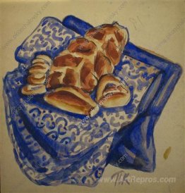 Sketch of still life with bread