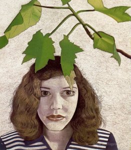 Girl with Leaves